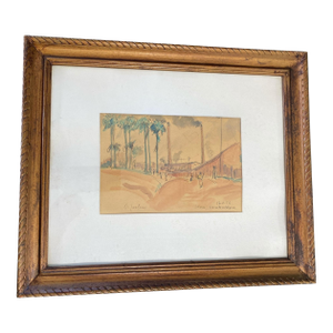 Ottone Zorlini Listed Brazilian Artist Watercolor Painting