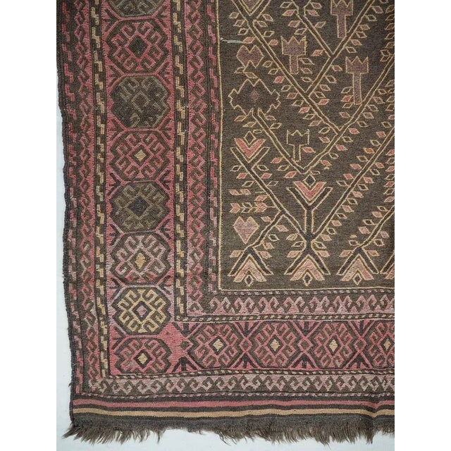 Vintage Afghanistan Kilim Rug, 1940s For Sale - Image 9 of 13
