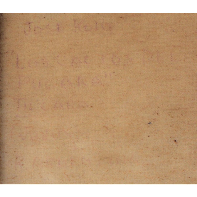 Textile José Roig, Purcará De Tilcara, Early 20th-Century, Oil on Canvas For Sale - Image 7 of 9