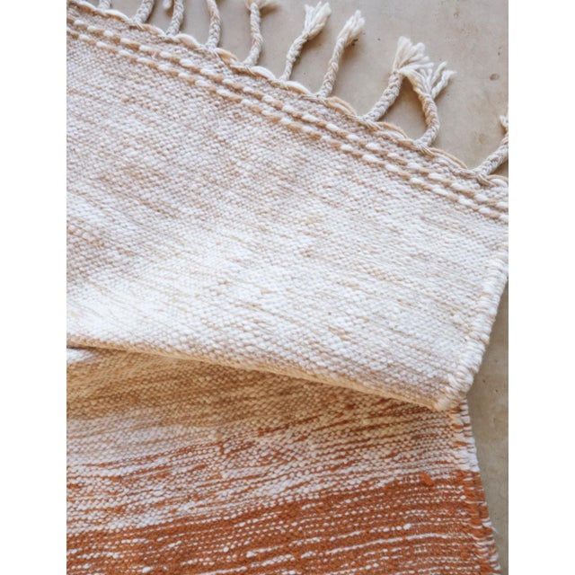 Textile Small Moroccan Flatwoven Rug - 2.9 X 2.1 Ft For Sale - Image 7 of 8