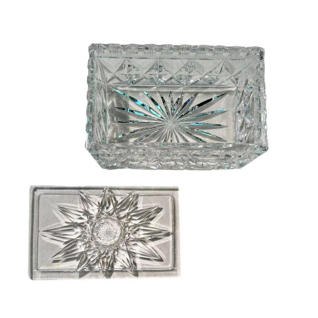 American Square Crystal Box For Sale - Image 3 of 6