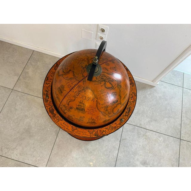 1980s Vintage Globe Bar Cabinet, 1980s For Sale - Image 5 of 14