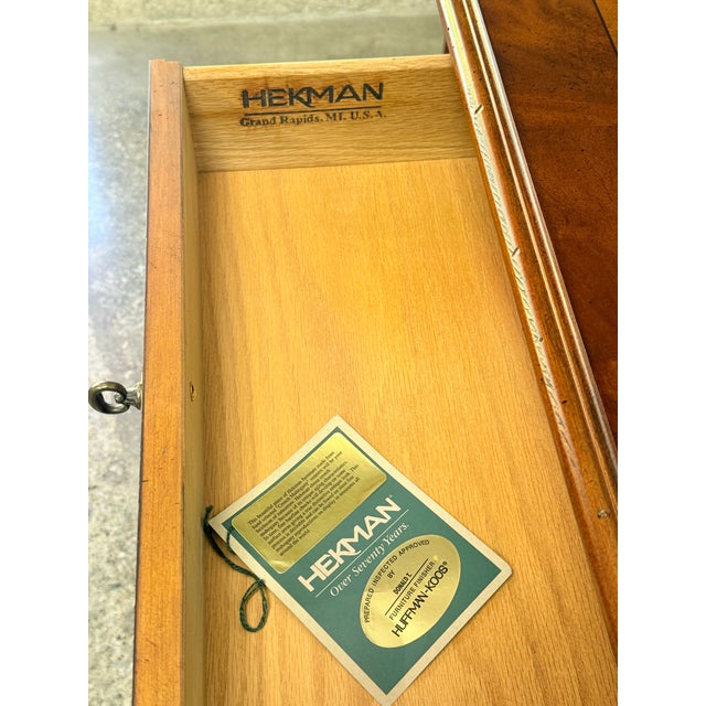 Hekman Furniture Louis XVI Banded Cherry End Tables - A Pair For Sale - Image 10 of 10