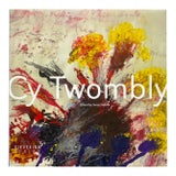 Cy Twombly Abstract Expressionist Lithograph Print Paris Retrospective Exhibition Large Volume Hardcover Art Book For Sale