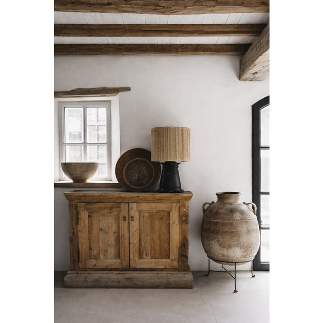 Antique Rustic European Distressed Wood Cabinet For Sale - Image 4 of 13