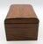 Mid-19th century English Victorian tea caddy box. Top inlaid "TEA." Faux rosewood grained inner lids. Deal secondary wood....