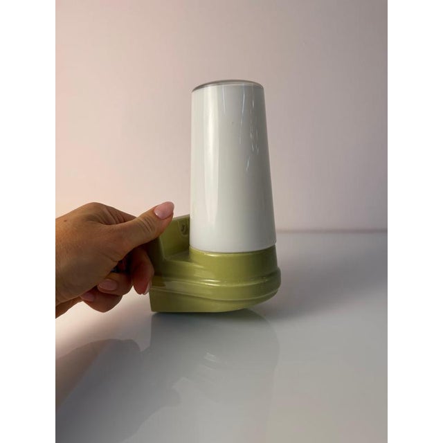 Model 6080 Wall Lamp in Mint Green by Sigvard Bernadotte for Ifö For Sale - Image 3 of 11