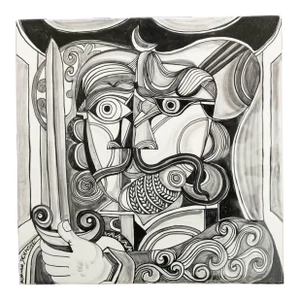 Signature Tile King, Black & White