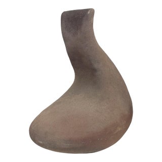 1960s Japanese Modernist Ceramic Sculpture For Sale