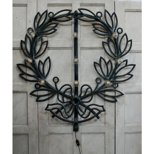 Antique Copper Element Wall Light, 1900 For Sale - Image 10 of 12