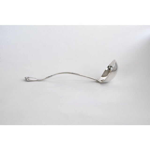 1900 - 1909 1900s Reed & Barton Art Nouveau Pat Sep. 20 1904. Silverplated Ladle 12" Ernest Meyers For Sale - Image 5 of 17