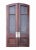 Entry Doors Antique Vestibule Arched Top With Cut and Frosted Glass Panels For Sale - Image 4 of 4