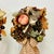 Peach 1980s Vintage Rustic Arts & Crafts Boho Chic Fall Mantel Centerpiece Topiaries - A Pair, Thanksgiving. For Sale - Image 8 of 16