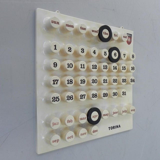 Ring-a-Date Perpetual Calendar with Rings by Giorgio Della Baffa, 1970s, Set of 4 For Sale - Image 9 of 16