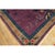 Art Deco 1920s Purple Floral Antique Chinese Art Deco Carpet 6'2"x8'9" Knotted Wool Rug For Sale - Image 3 of 10