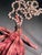 Late 20th Century Strawberry Quartz & Rose Quartz Evil Eye Mala Necklace For Sale - Image 10 of 10