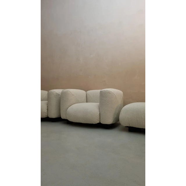 Marius & Marius Armchairs and Pouf by Mario Marenco for Arflex, 1970s, Set of 3 For Sale - Image 9 of 12