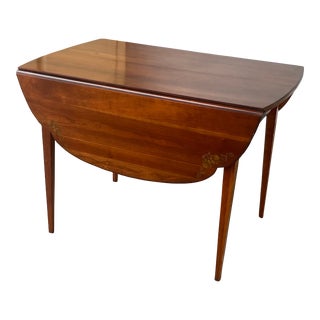 L Hitchcock Cloverleaf Drop Leaf Dining Table With Two Leaves For Sale
