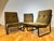 Bauhaus Black Steel and Green Upholstery Lounge Chairs, 1970s, Set of 3 For Sale - Image 11 of 18