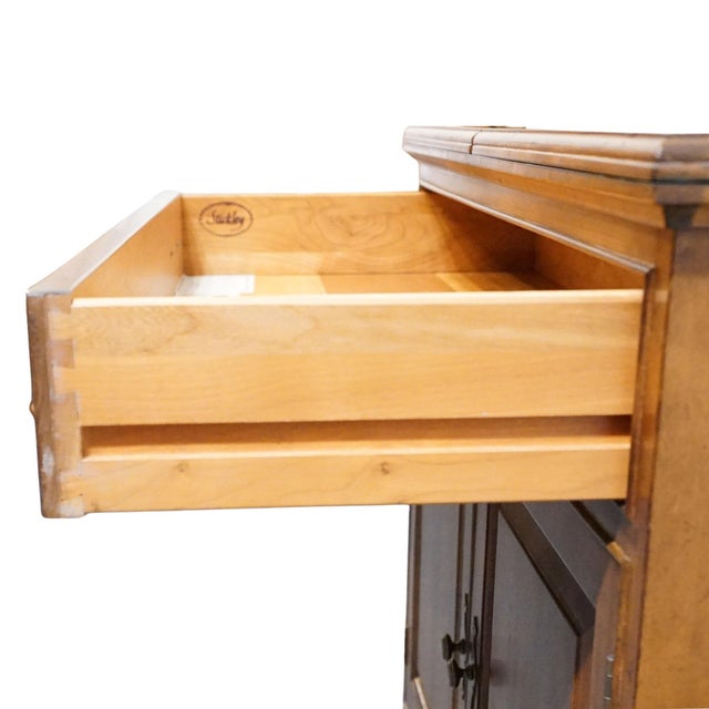 Stickley Furniture Traditional Style Solid Cherry 68" Flip Top Server Buffet 4077 For Sale - Image 14 of 18