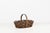 American Handwoven Oval Splint Gathering Basket With Hard Wood Base For Sale - Image 3 of 13