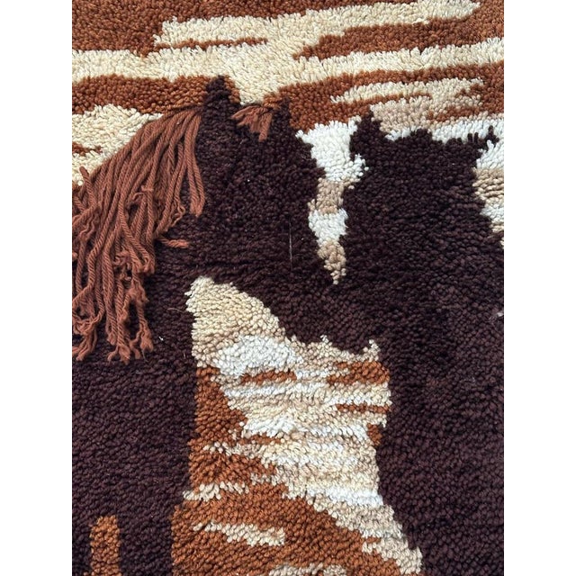 Vintage Artistic Hand Knotted Tapestry, 1970s For Sale - Image 11 of 17