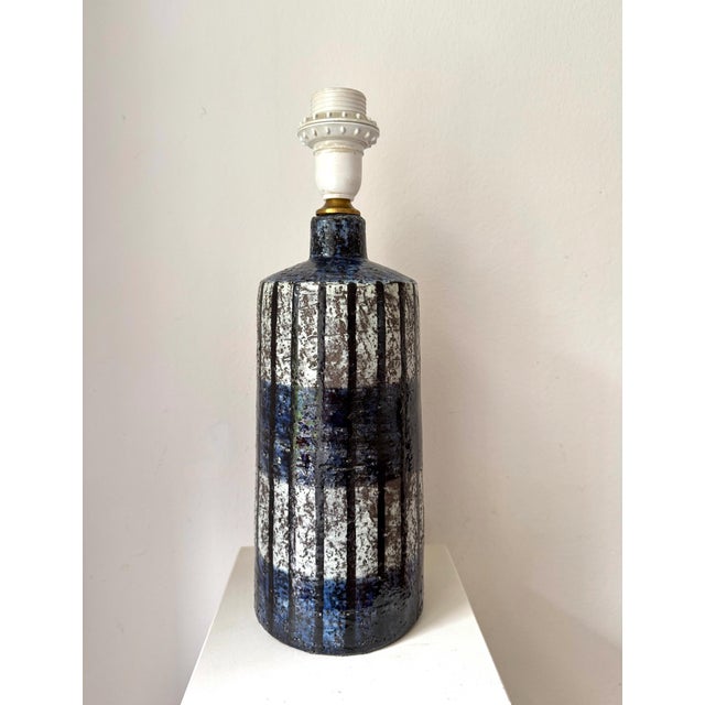 Ceramic Table Lamp by Ingrid Atterberg for Upsala Ekeby, Sweden, 1960s For Sale - Image 6 of 6