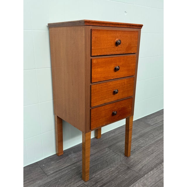 Vintage Wooden Chest of Drawers. Italian piece made in the 1970s. Made of beech wood with some parts covered in laminate....