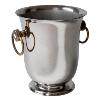 Vintage Silver-Plated Wine Cooler from Jean Couzon, 1980s For Sale