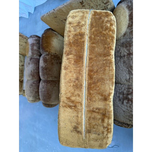 Mid-Century Modern Italian Space Age Velvet Chair, 1970s For Sale - Image 12 of 18