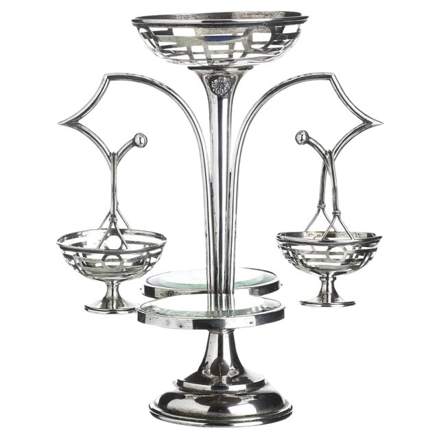 Art Deco Silver Table Centerpiece, 20th Century For Sale