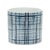 Add a touch of classic charm to your space with this Set of Criss Cross Pattern Planters. Featuring bold blue and white...