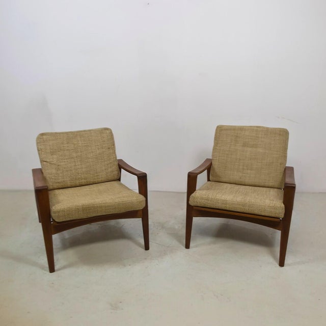 Vintage Danish Lounge Chairs by Arne Wahl Iversen for Komfort, 1970s, Set of 2 For Sale - Image 9 of 9