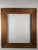 Large Vintage Arts & Crafts Hand-Carved Dark Brown Wood Frame With Linen Liner For Sale - Image 11 of 11