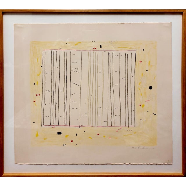 1970s 1979 Gene Davis "Yellow Jack" Signed Artist Proof Lithograph For Sale - Image 5 of 12