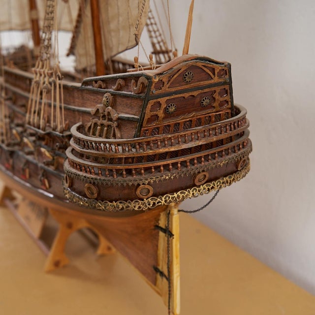 S. Felipe Sailing Ship Model For Sale - Image 5 of 15