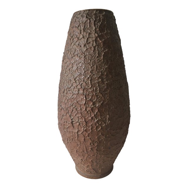 Brutalist Floor Vase, 1960s For Sale