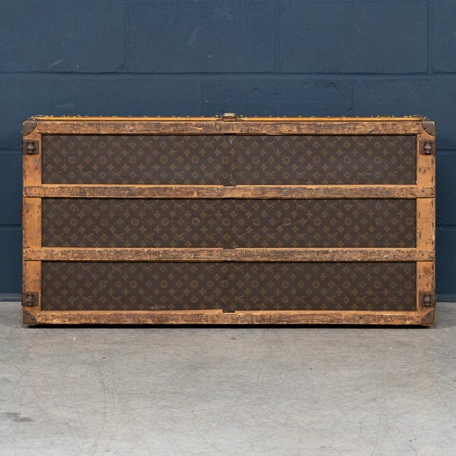 Textile 20th Century Cabin Trunk in Monogram Canvas from Louis Vuitton, France, 1930 For Sale - Image 7 of 18