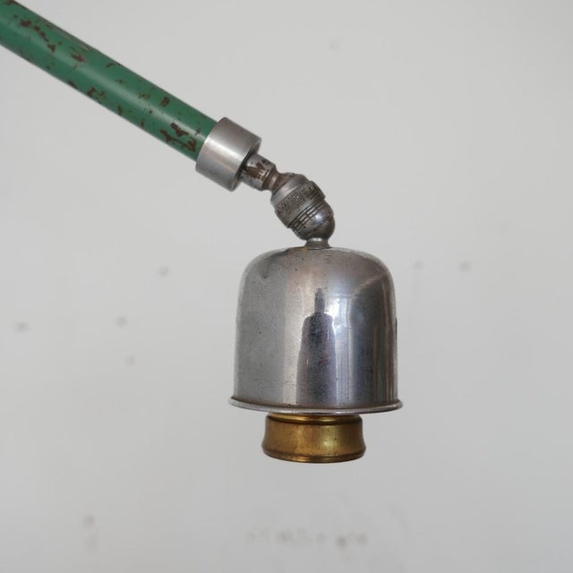 Swedish Industrial Painted Extendable Telescopic Wall Light For Sale - Image 11 of 15