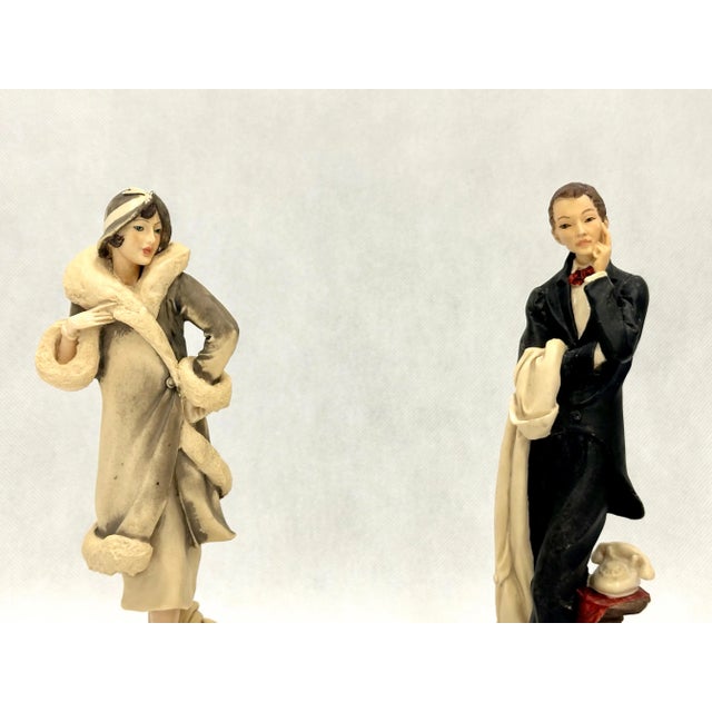 Art Deco Style Adl Figurines by Vittorio Tessaro, 1970s, Set of 2 For Sale - Image 3 of 9