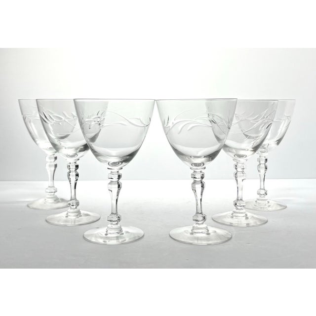 Tiffin Franciscan “Surf” Set of 6 Water Glasses 6 1/4” 10oz Excellent condition. No chips, cracks, or fleabites. Height 6...
