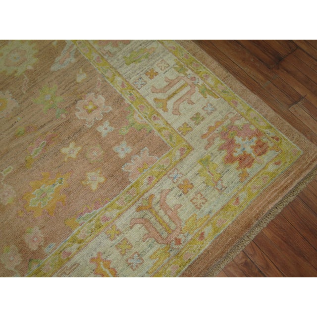 Late 20th Century Late 20th Century Colorful Oushak - 8'4" x 11'4" For Sale - Image 5 of 10