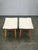 Gold Beech Wood Stools by Závod Malacky, Czechoslovakia, 1970s, Set of 2 For Sale - Image 8 of 12