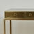Mid-Century Modern Mid Century Mastercraft Leather Top Brass Desk For Sale - Image 3 of 15