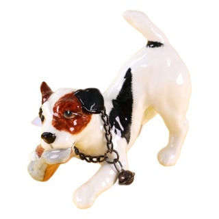 Bone China Ceramic Dog Figurine from Royal Doulton For Sale