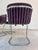 Purple Cantilever Chair in Chrome with Purple Upholstery by Gastone Rinaldi For Sale - Image 8 of 11