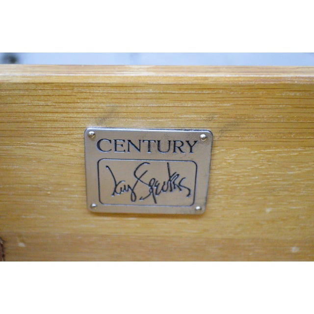 Wood 1980s Jay Spectre Century Furniture Cerused Oak Dresser Chest of Drawers For Sale - Image 7 of 12