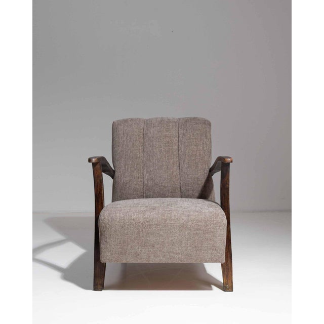 19th Century France Gray Wood Armchair For Sale - Image 4 of 10