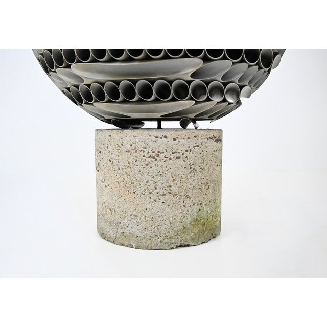 Sculpture Materials Gabriele Perugini, Abstract Composition, 1970s, Concrete & PVC For Sale - Image 7 of 12