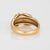1990s C1990 Vintage Tiffany & Co X Ring 18k Yellow Gold Band Sz 5 Signed Jewelry For Sale - Image 5 of 8